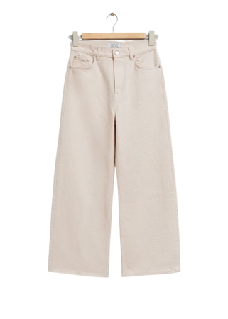 Treasure Cut Cropped Jeans - Light Beige - & Other Stories WW
