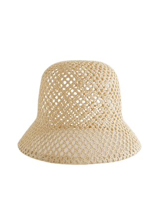 Woven Straw Bucket Hat - Straw - Bucket hats - & Other Stories US