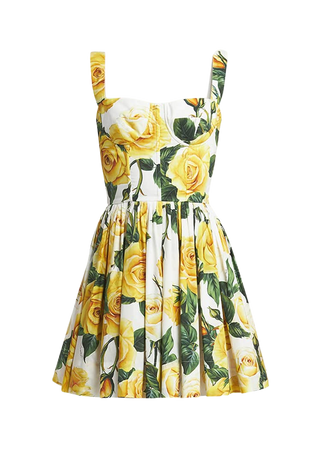 yellow rose dress
