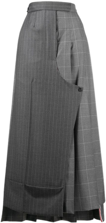 Thom Browne pinstripe pleated sack skirt