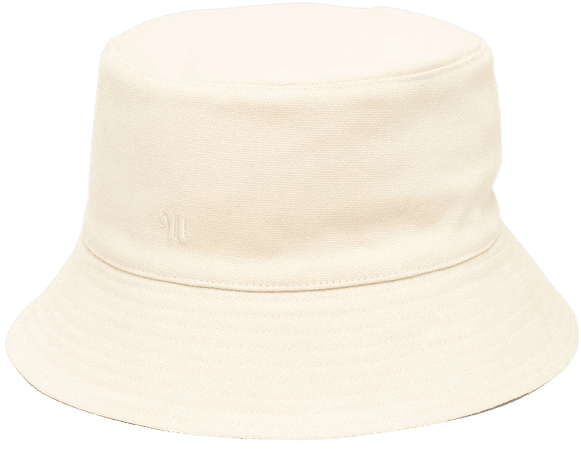 Shop Nanushka embroidered-logo bucket hat with Express Delivery - FARFETCH