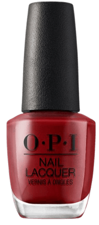 Red OPI nail polish
