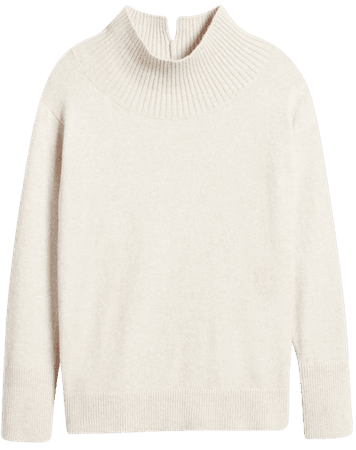Funnel Neck Cotton Blend Sweater | Nordstrom