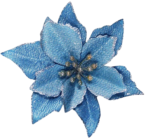 Blue Christmas Flower