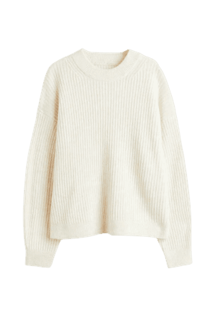 Knit Sweater - Cream - Ladies | H&M US