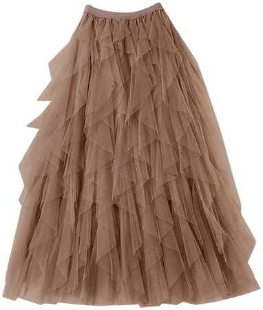 Amazon.com: Femiserah Women's Long Rainbow A Line Tulle Tutu Skirts Tiered Skirt Petticoat (Tulle Grey Blue): Clothing