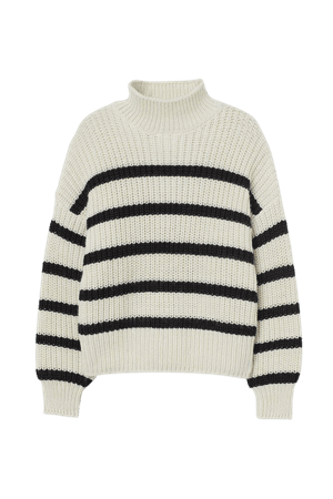 Turtleneck Sweater - White