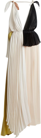 Pleated Crépon Midi Dress By Victoria Beckham | Moda Operandi