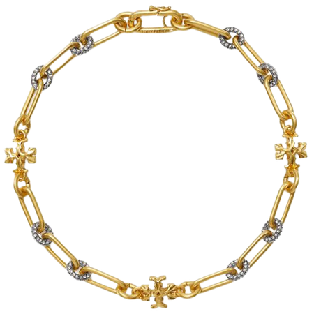 Roxanne Chain Pavé Short Necklace: Women's Designer Necklaces | Tory Burch