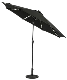 9' Mirage Ii Fiesta Market Patio Umbrella With Solar Led Tube Lights - Island Umbrella : Target