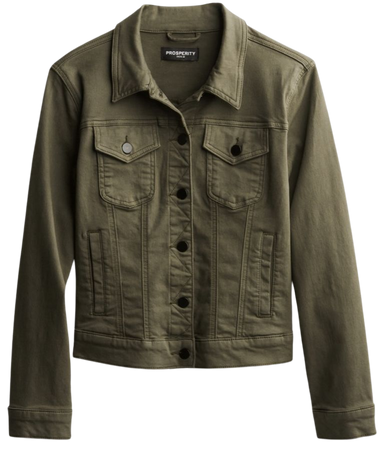 olive jean jacket