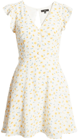 Lulus Strike a Posie Floral Print Minidress | Nordstrom