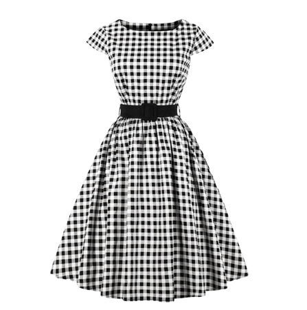 Elly-May-black-gingham-50s-dress-a.jpg (800×800)