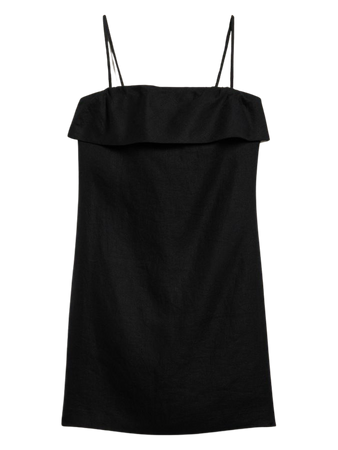 Strapless Linen Mini Dress | Banana Republic