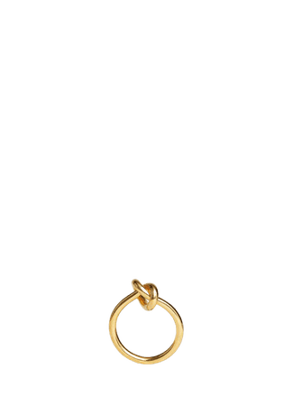 Knot ring in brass with gold finish - Gold - Official website | CELINE