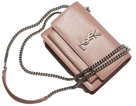 ysl blush pink chain shoulder bag