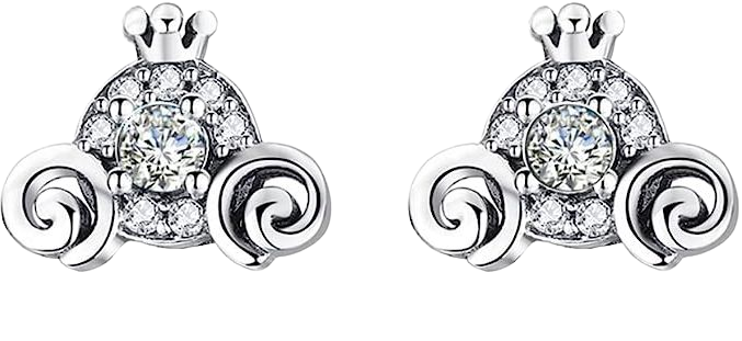 Amazon.com: Cute Pumpkin Cartiage Earrings for Women Girls Sterling Silver Cubic Zirconia Vintage Lucky Princess Cinderella Tiny Small Studs Cartilage Hypoallergenic Holiday Birthday Jewelry Dainty Gifts for Daughter Niece: Clothing, Shoes & Jewelry