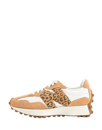 New Balance 327 sneakers in tan and leopard | ASOS