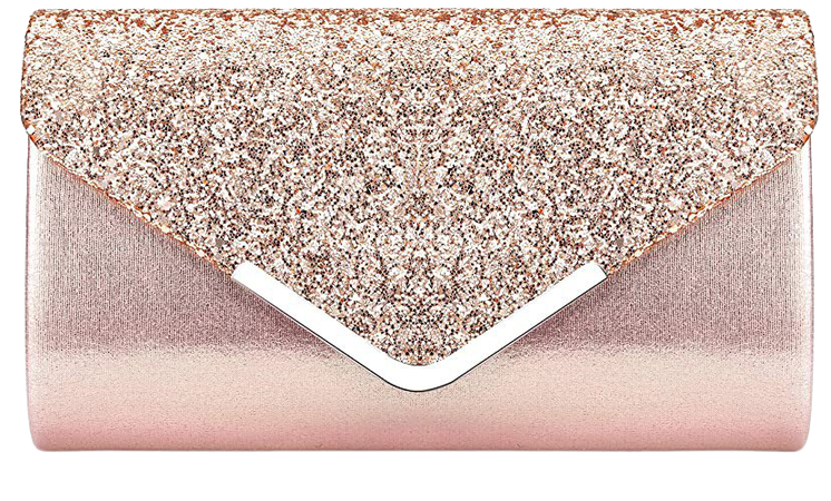 ZIUMUDY Women's Sparkle Evening Bags Envelope Clutches Shoulder Chain Handbag Bridal Wedding Purse (Pink): Handbags: Amazon.com