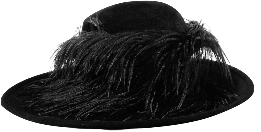 Black Feather-trimmed wool-felt hat | Philip Treacy | NET-A-PORTER
