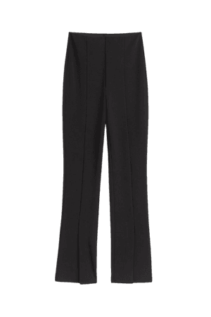 Flared slit-hem leggings - Black - Ladies | H&M US