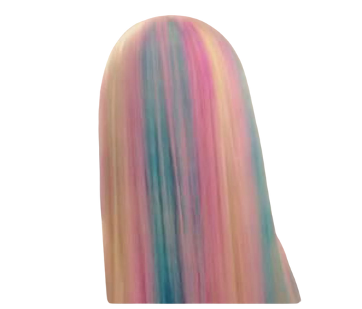 pastel rainbow hair