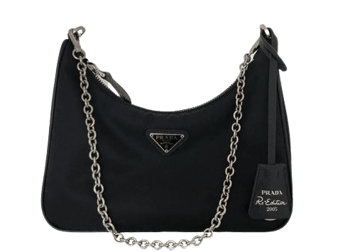 Re-edition cloth crossbody bag Prada Black in Cloth - 10924190
