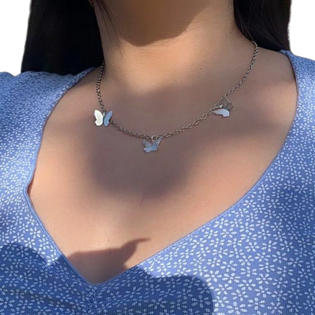 blue necklace