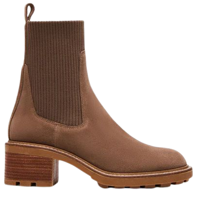 KILEY Taupe Suede Chelsea Ankle Bootie | Women's Booties – Steve Madden