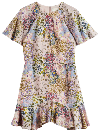 Urban Printed Fluted Hem Mini Dress - Light Pink | Dresses | Ted Baker