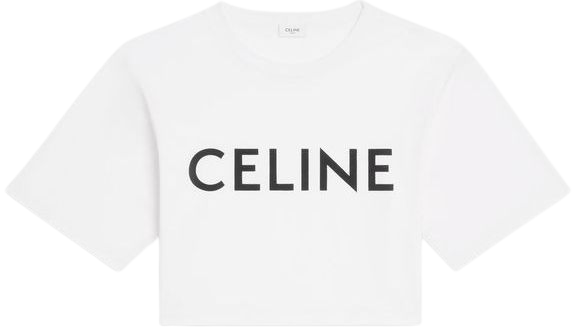 CELINE cropped t-shirt 2 (white)