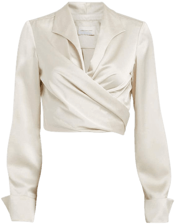 Cream/Pearl Long Sleeve Blouse