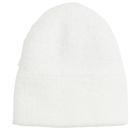 Fluffy-knit Hat - White - Ladies | H&M US