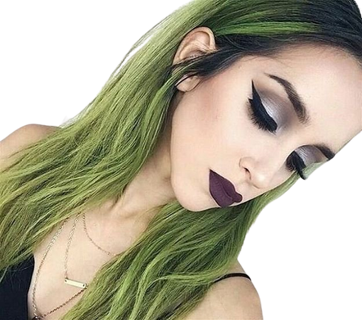 Olive Green Hair