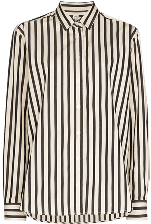 Totême stripe-pattern long-sleeve Blouse - Farfetch