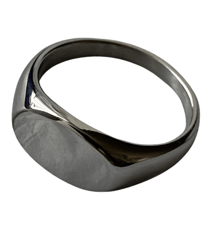 silver signet ring