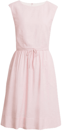 1901 Cap Sleeve A-Line Dress pink