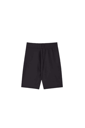 Black seamless bike shorts - pull&bear