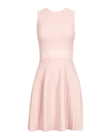 Sleeveless knitted skater dress - Baby Pink | Dresses | Ted Baker