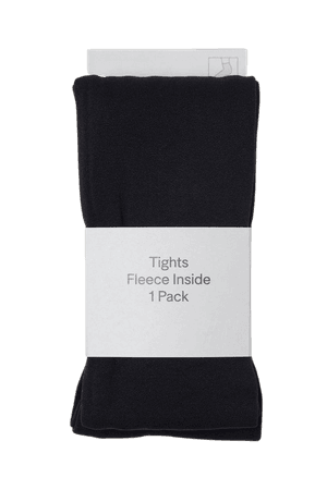 Fleece Tights - Black - Ladies | H&M CA