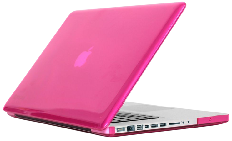 hot pink aapple laptop