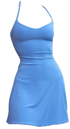 blue mini dress