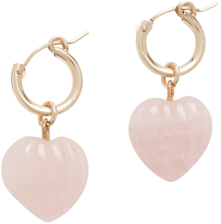 Brinker & Eliza Darcy heart pendant drop earrings