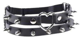 Custom Punk garter belts for thigh harajuku black heart leather garters | eBay