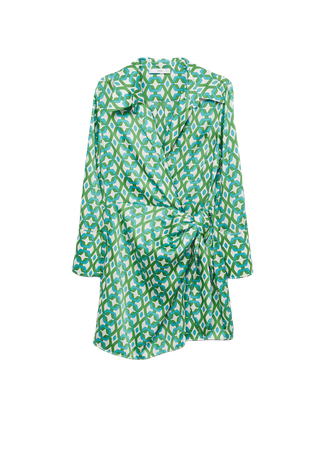 Geometric print dress - Women | Mango USA