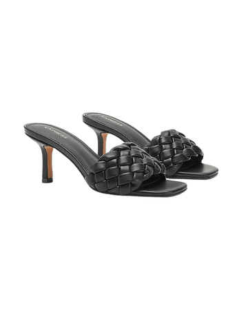 Quilted Slide Heels | Express
