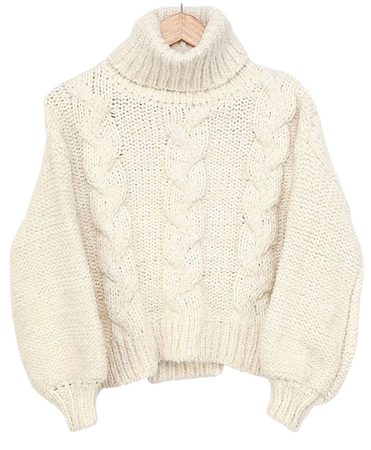 sweater winter beige white