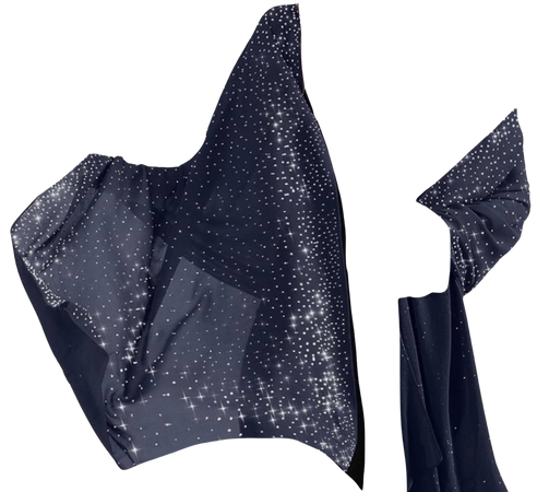 blue sparkle shawl