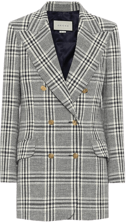 Checked Wool-Blend Jacket | Gucci - Mytheresa