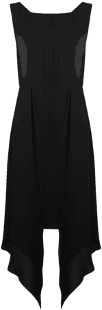 Shop black Chanel Pre-Owned asymmetric panels midi dress with Express Delivery - Farfetch